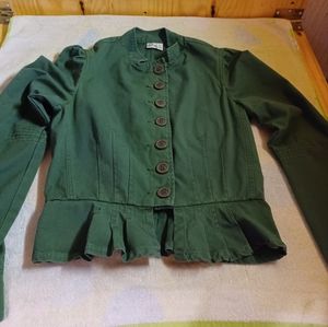 Vintage Hurley Button Up Cotton Jacket-Name Detailing-Size M